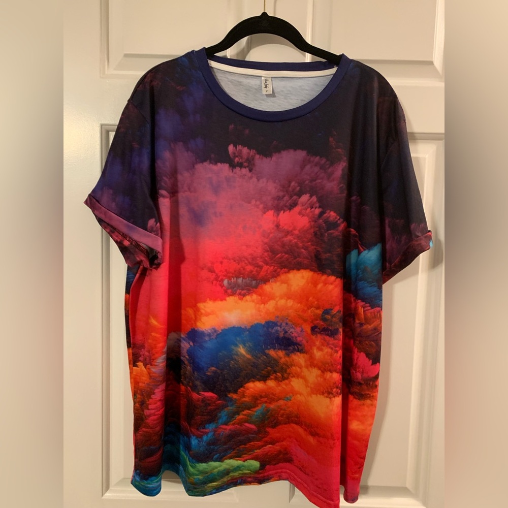 Vibrant Multicolor Graphic T-Shirt